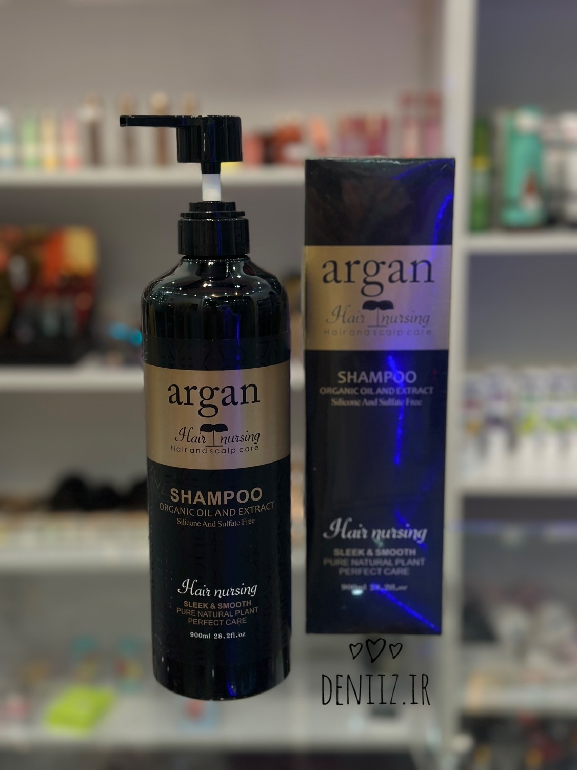 شامپو آرگان بدون سولفات Hair Nursing ۸۹۰ml | صاف و نرم کننده مو