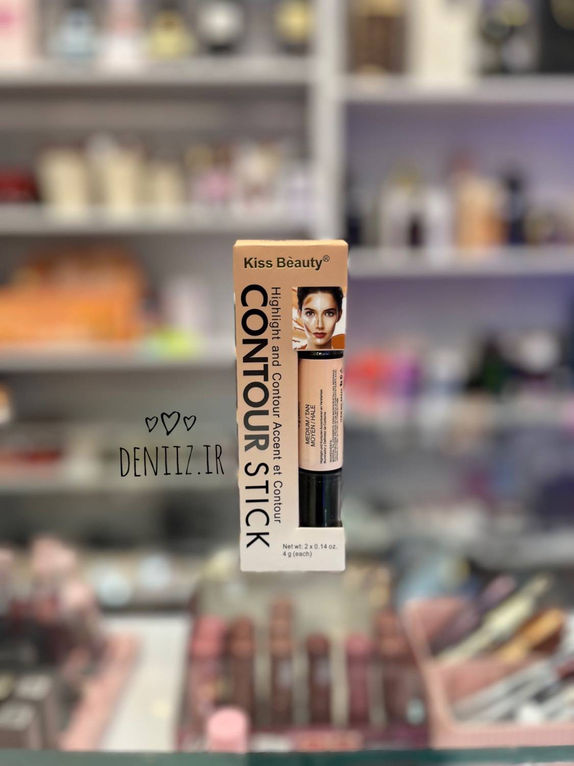 کانتور استیکی دو طرفه کیس بیوتی (Kiss Beauty) -